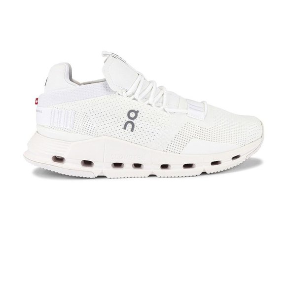 On Running Other - On Cloudnova in All White Mesh Upper Lightweight Cushoned Insole Men's Size 9.5
